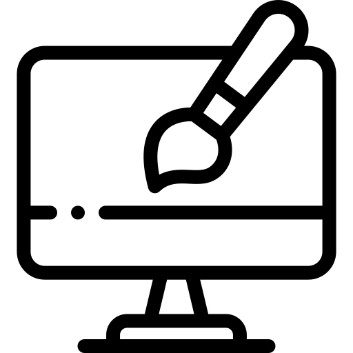 Web Design icon representing the Agile Optimization process step, showing iterative design improvements and user feedback integration